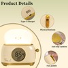 HPYDIY Toaster Night Light, Cute Night Light Clock Alarm Clock