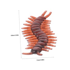 SUPVOX 100pcs Realistic Centipede Lifelike Prank Props for Parties Events Education Flexible Simulation Animal Model for Amusing Moments Entertainment
