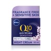 NIVEA Q10 Anti-Wrinkle Sensitive Revitalising Night Cream (50ml), Face Cream
