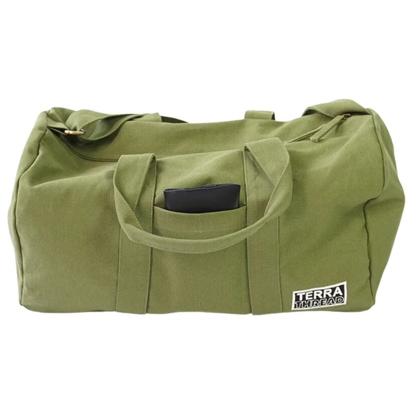 Terra Thread Organic Cotton Aarde Gym Bag, Sand Dune