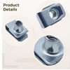 60 PCS Stainless Steel U-Clip Nuts Set M6 M8 M10,