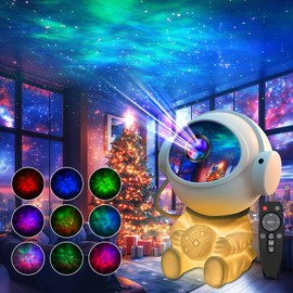 Seefly Astronaut Star Projector, LED Star Projector with Timer, Starry Sky Projector with Remote Control, 360° Rotation, for Children and Adults