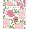 A4 Lined Notebook, Floral, Pink: 80 Pages | College Ruled