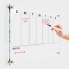 Weekly Premium Large Glass Calendar - Reusable Board for Office