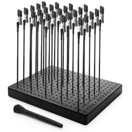 Tlence Model Painting Stand Base, 25 PCS Alligator Clip Sticks and Clean Brush, Airbrush Spray Holder for Modeling Parts, Coloring DIY Crafts Clamping Set Tools for Card Photo Memo