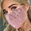 MLGDA Sparkly Sequins Face Cover Glitter Cotton Sequin Masc Masquerade