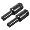Sourcingmap 2 Pcs 1/2-Inch Drive by 8mm Deep Impact Socket,