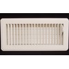 4" X 14" Floor Register with Louvered Design - Fixed