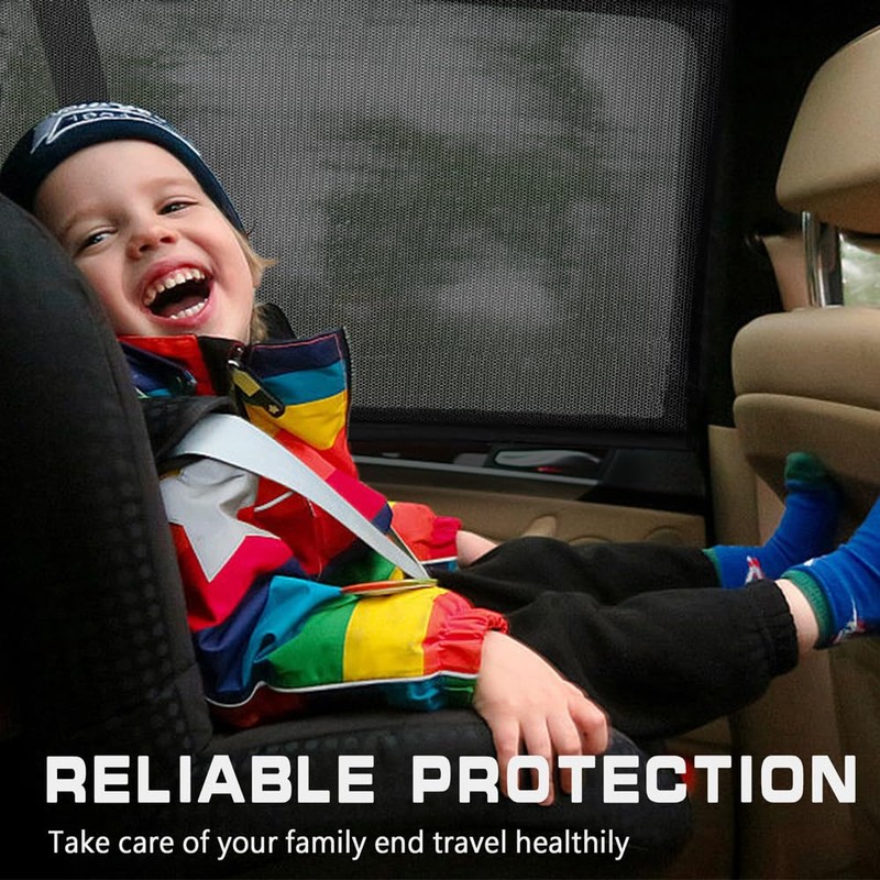 Kutyun 2PCS Car Window Shades, Car Sun Shade for Rear