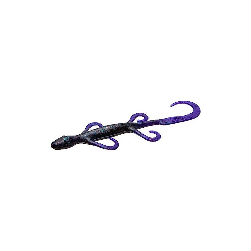 Zoom Bait 6-Inch Lizard Bait-Pack of 9 (Junebug Red)