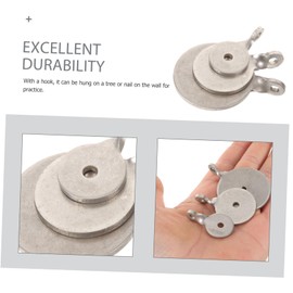 Toddmomy 6pcs tools metal targets for shooting for practice training tool accuracy tool box/archery Stainless steel gear high strength