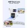 【2-Way Audio】 4MP Extend PTZ Security Cameras Wireless Outdoor