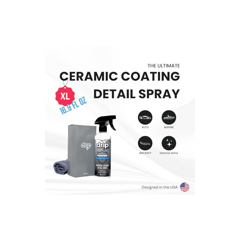 DRIP Graphene Ceramic Detail Spray KIT - Auto, Marine, Aircraft,
