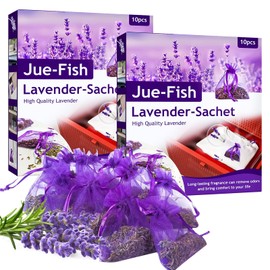 Scented Bags for Wardrobe, 20 x Lavender Bags, 100% Natural Dried Lavender Buds Bags, Moth Protection for Wardrobe - Fragrance for Wardrobe