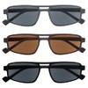 YOBOCO Aviator Reading Sunglasses for Men, Retro Reader Sunglasses Small