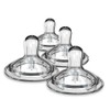 Nanobebe Nipples Baby Bottle Nipples, Silicone Nipple, Triple Vented, Ready