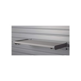 HandiWall Resin Shelf - 24" for HandiWall Slatwall Panels (Gray)