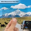 Hunting Range Finder Card, 6 Reticles, Waterproof Distance Measurer, Slope
