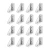 sourcing map 16Pcs Inside Corner Bracket Gusset, 38x38x18mm 2040 Angle