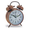 Königswerk Twin Bell Loud Alarm Clock, 4 inches Silent Desk