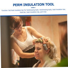 Baluue 30pcs Heat Insulation Clips for Salon Hair Styling and Perming Professional Perm Tool for Safe Curling Protects Hair and Scalp for Home and Salon Use