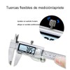 JESWO Vernier Digital, Inoxidable Pie de Rey, Calibrador Vernier Digital