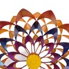Outdoor 3D Windmill Colourful Exquisite Metal Wind Spinner with Ground