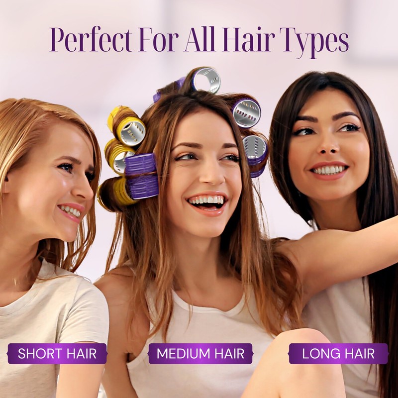 Thermal Rollers for Hair - 37 Self Grip Hair Rollers