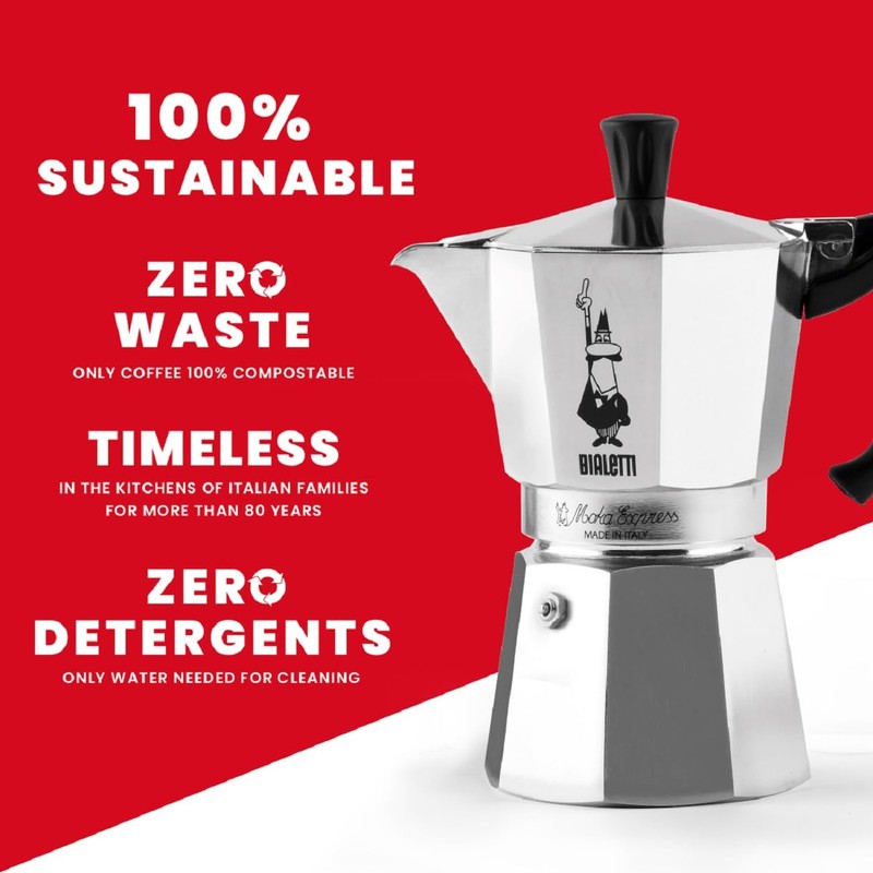 Bialetti - Moka Espress: Iconic Stovetop Espresso Maker, Makes Real