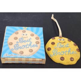 Kyeoto BEST BROTHER CHRISTMAS ORNAMENT CHOCOLATE CHIP COOKIE