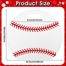 AKAIXI 24pcs Baseball Candy Bags with Handles Reusable Sealed Treat Bags, Stand-up Bottom Snack Bags for Baseball Coach Sport Team and Baseball Mom, Party Favor Birthday Gifts Supplies