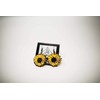 Sunflower Dangle Earrings | Lightweight Hand-Painted Wood Jewelry
