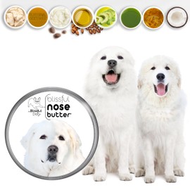 The Blissful Dog Great Pyrenees Unscented Nose Butter - Dog Nose Butter, 8 Ounce