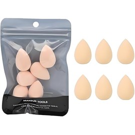 Make up Sponges, 6PCS Mini Makeup Sponge Small Beauty Sponge Blender Set for Foundation, Powder, Concealer Highlight and Eye Shadow, Puffs and Wedges