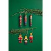 Mud Pie Nutcracker Boxed Christmas Ornament Set, 5" x 1