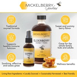 Mickelberry Gardens Organic Elderberry Syrup Immune Support Pack Of 2 2 Fl Oz