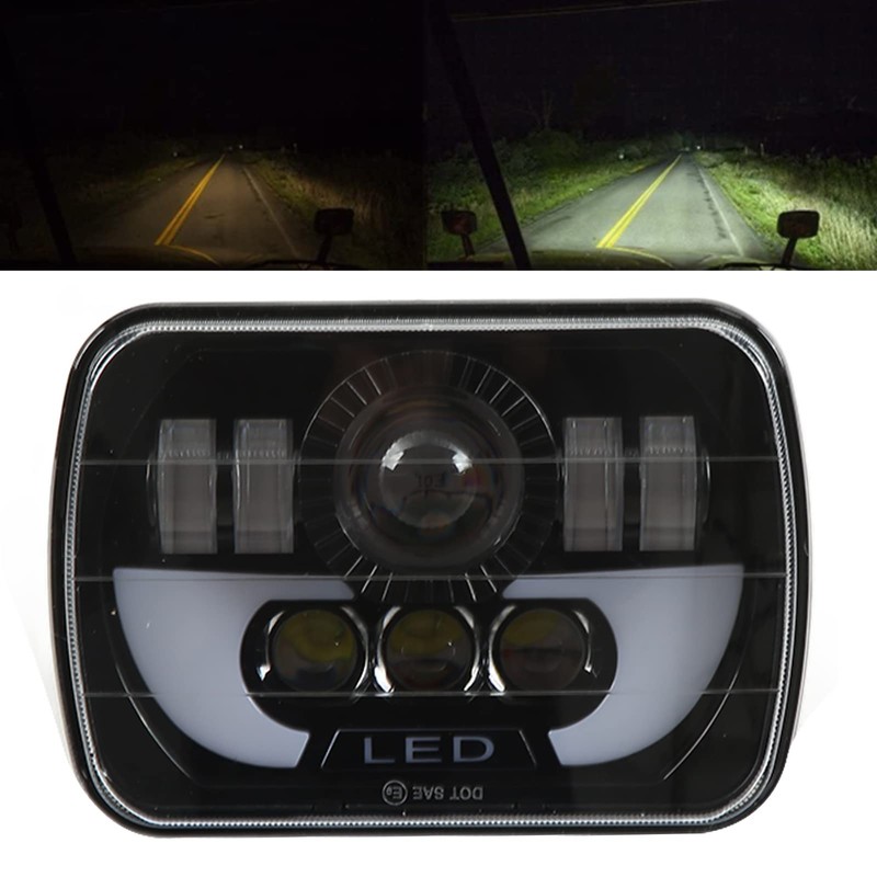 PENO 90W High Brightness Rectangle Square LED Headlight Motorcycle headlight