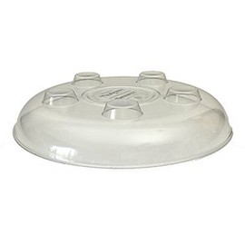 Six Pack of Super Heavy Duty Crystal Clear Plastic Saucers - 6 Inch