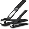BEZOX Well-Made Nail Clipper Set 2 Pcs, Wide Jaw Opening