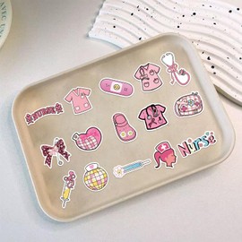 50 Pcs Bow Tie Nurse Graffiti Stickers for Girls Teens Boys Incentive Gift,Nurse Doctor Cute Style Decoration Stickers for Water Bottles,Bicycle,Laptop,Skateboard,Guitar,Phone,DIY Waterproof Vinyl