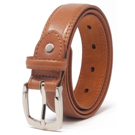 Ossi Leather Lined 28mm Childrens Belt - Tan Small (28" - 32" waist)