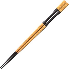 Fukui Craft Chopsticks PBT Resin Coated Chopsticks, Made in Japan, Dishwasher Safe, Pestle-Shaped Takushima Chopsticks, Lemon Arabesque, 7.5 inches (19.0 cm), Made in Japan