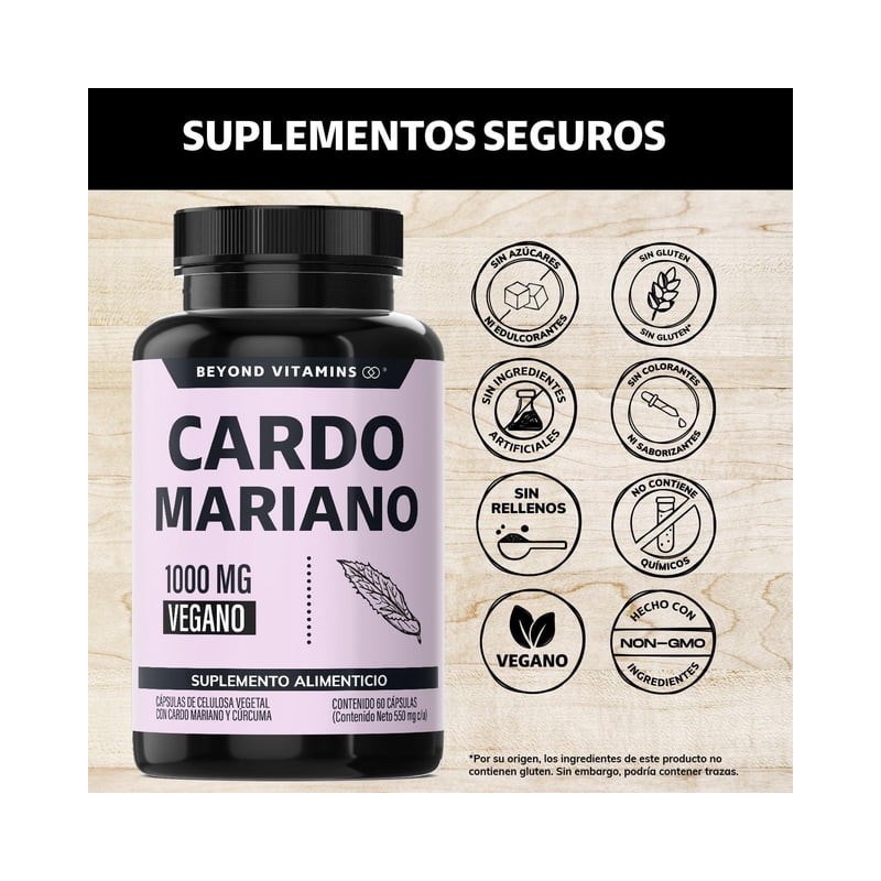 Extracto de Cardo Mariano Beyond Vitamins 100% Natural y Vegano