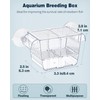 Pawfly Aquarium Breeding Box, Acrylic Fish Isolation Box with 6