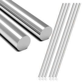 Lyrlidr 6 Pcs 304 Stainless Steel Round Rods - 5/32" Dia x 12" Length - Solid Metal Shafts for Industrial Use, Metalworking & DIY Crafts,Precision Machining(6, 5/32 x12)