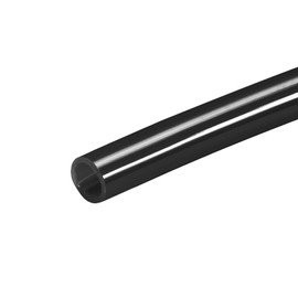 DMiotech 4mmx6mm Pneumatic Tubing, 2 Meters/6.6ft Air Compressor PU Line Hose Tube for Water Fluid Transfer, Black
