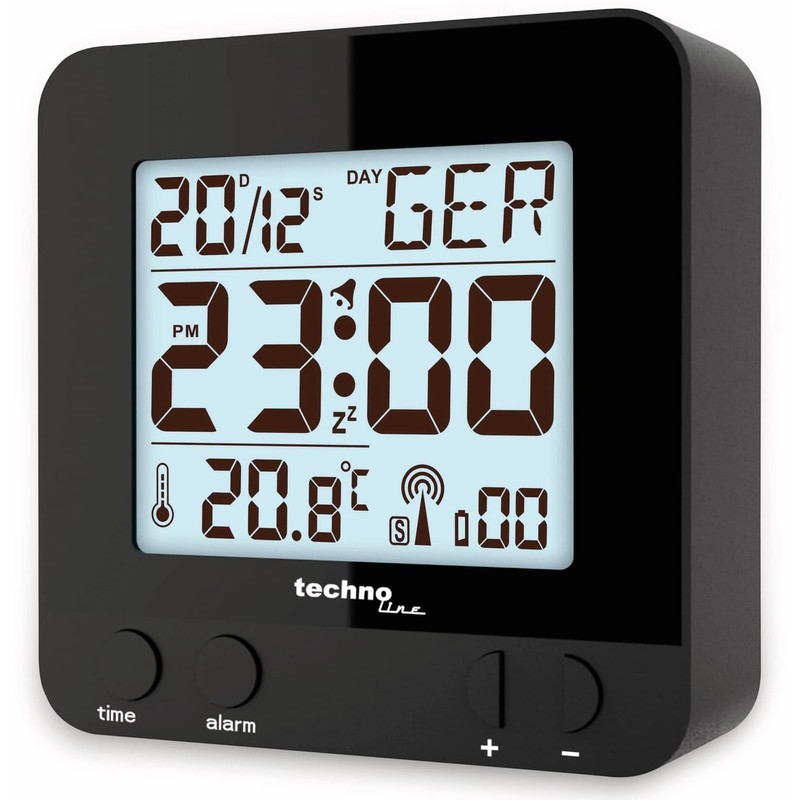 Technoline WT 235 Radio Alarm Clock DCF77 with Large LCD