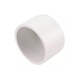 10 PVC Pipe End Cap Plug Adapter Socket Fittings - 3/4 Inch Schedule 40 Plastic Pipe Plugs for DIY Garden Shelf - White