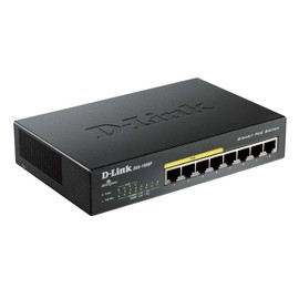 CLASSYTEK D-Link DGS-1008P 8-Port Gigabit Metal Desktop Switch with 4 PoE Ports - 8 Ports - 4 x POE - 4 x RJ-45-10/100/1000Base-T - Desktop