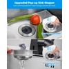 Hibbent 2 Pack 3 in 1 Kitchen Sink Drain Strainer